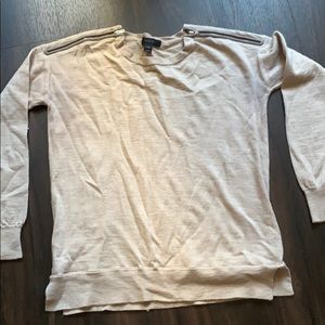 J Crew Sweater with Shouldered Zippers